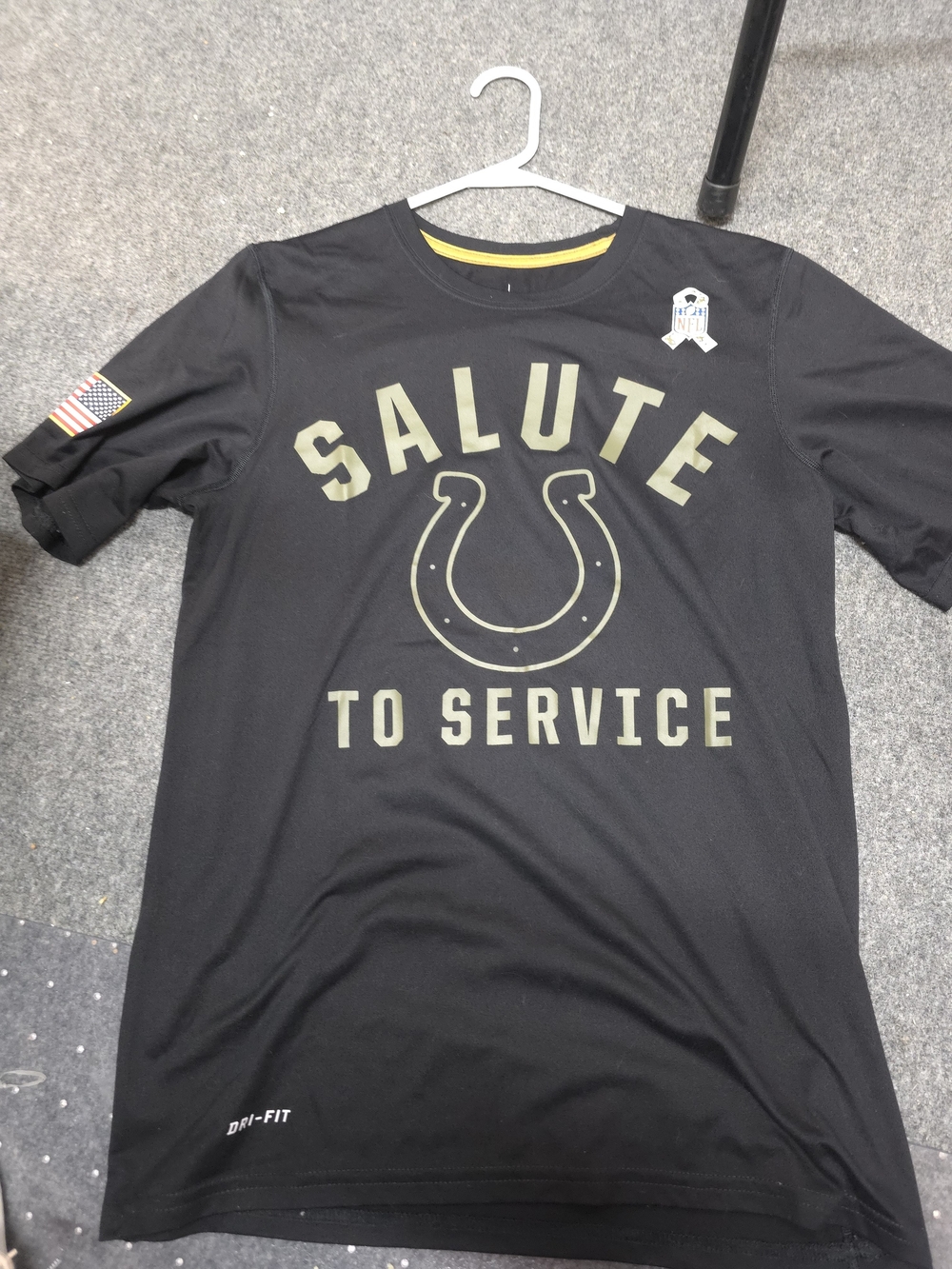 NFL Colts Salute To Service Black Graphic Tee